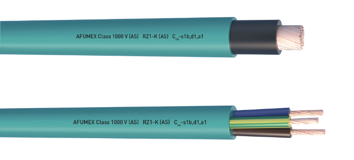 Afumex Class 1000V (AS) | RZ1-K (AS) | Cca-s1b,d1,a1
