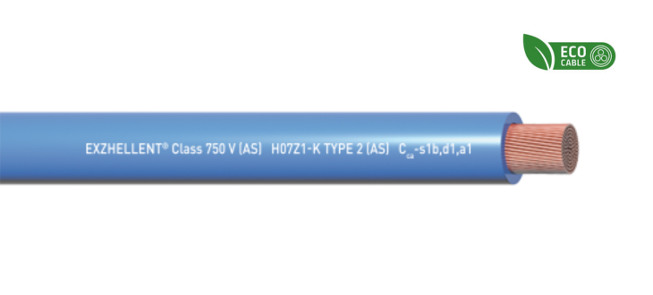 Exzhellent Class 750V | H07Z1-K TYPE 2 (AS) | Cca-s1b,d1,a1